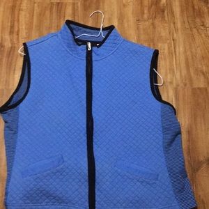 Blue bulky vest